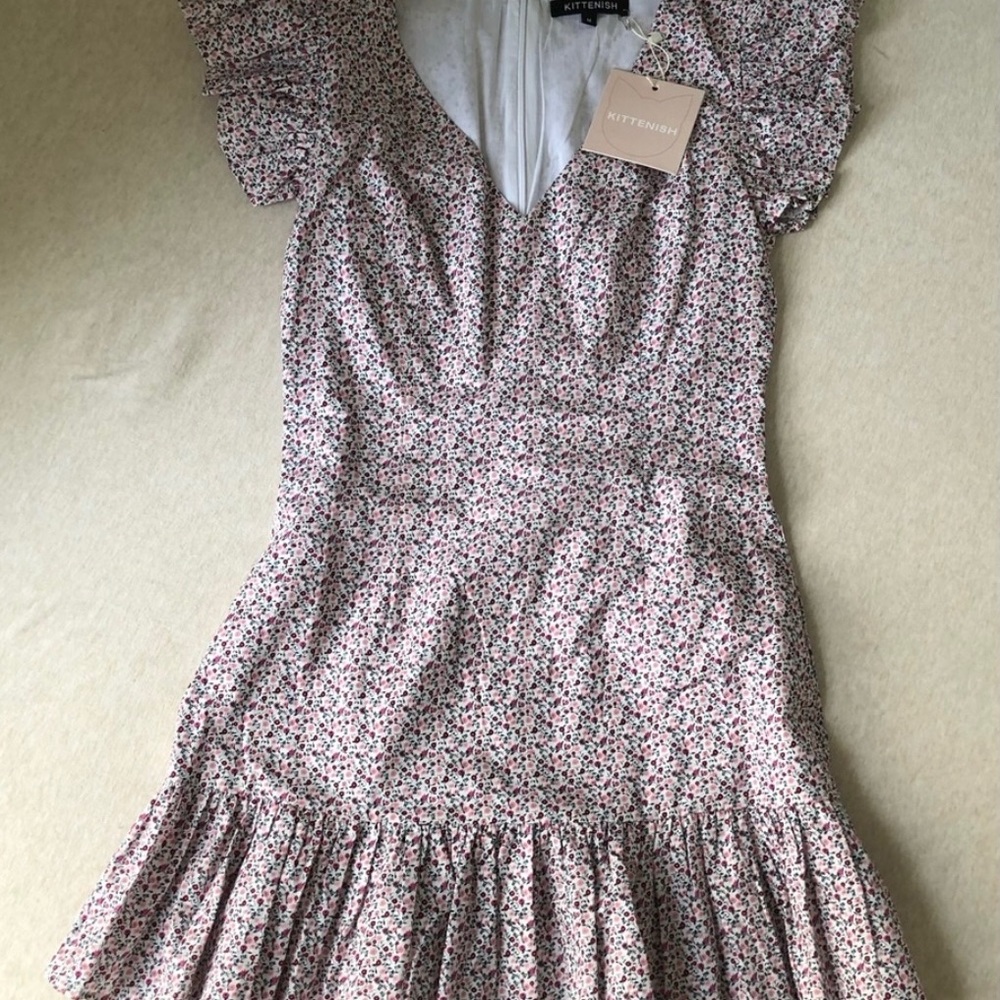 KITTENISH Floral Ruffle Dress - Picture 2 of 3